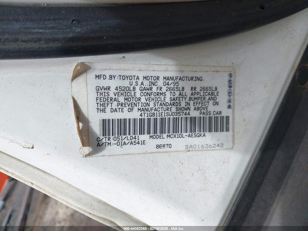 4T1GB11E1SU035744 1995 TOYOTA AVALON photo no. 9