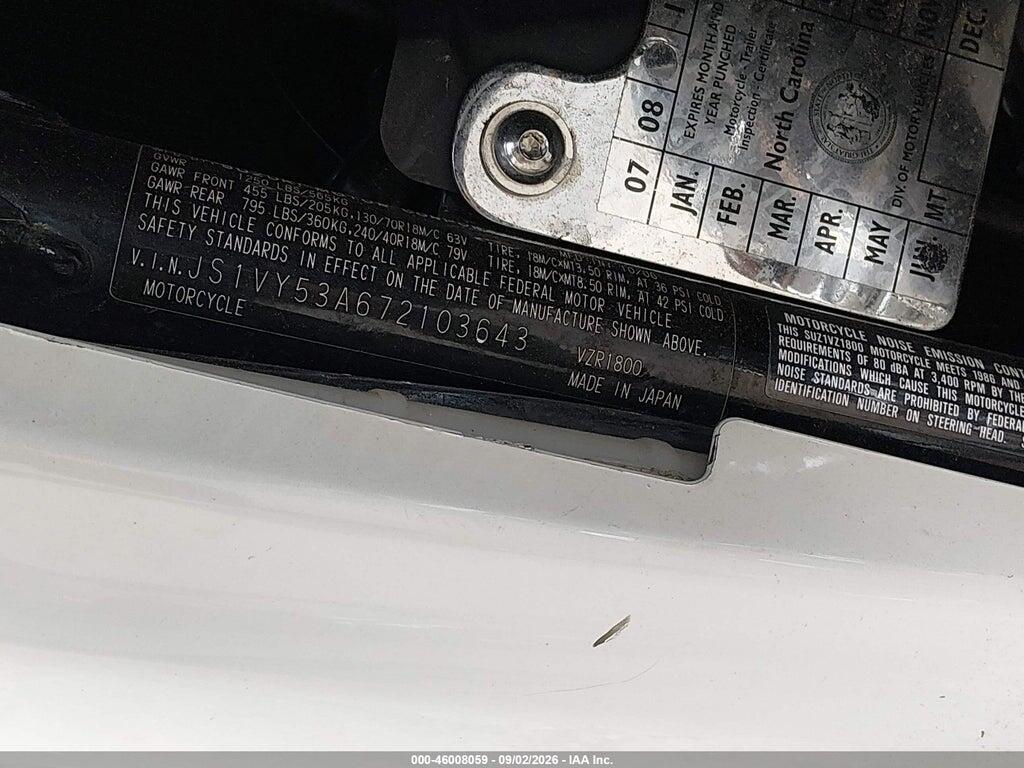 JS1VY53A672103643 2007 SUZUKI VZR1800 photo no. 10