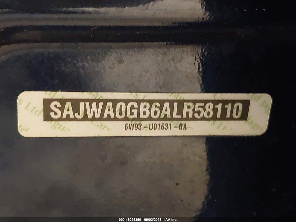 SAJWA0GB6ALR58110 2010 JAGUAR XF photo no. 9