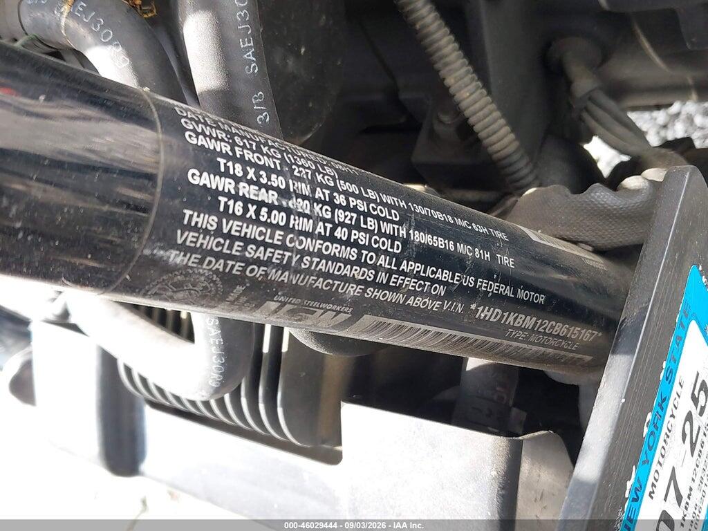 1HD1KBM12CB615167 2012 HARLEY-DAVIDSON FLHX photo no. 10