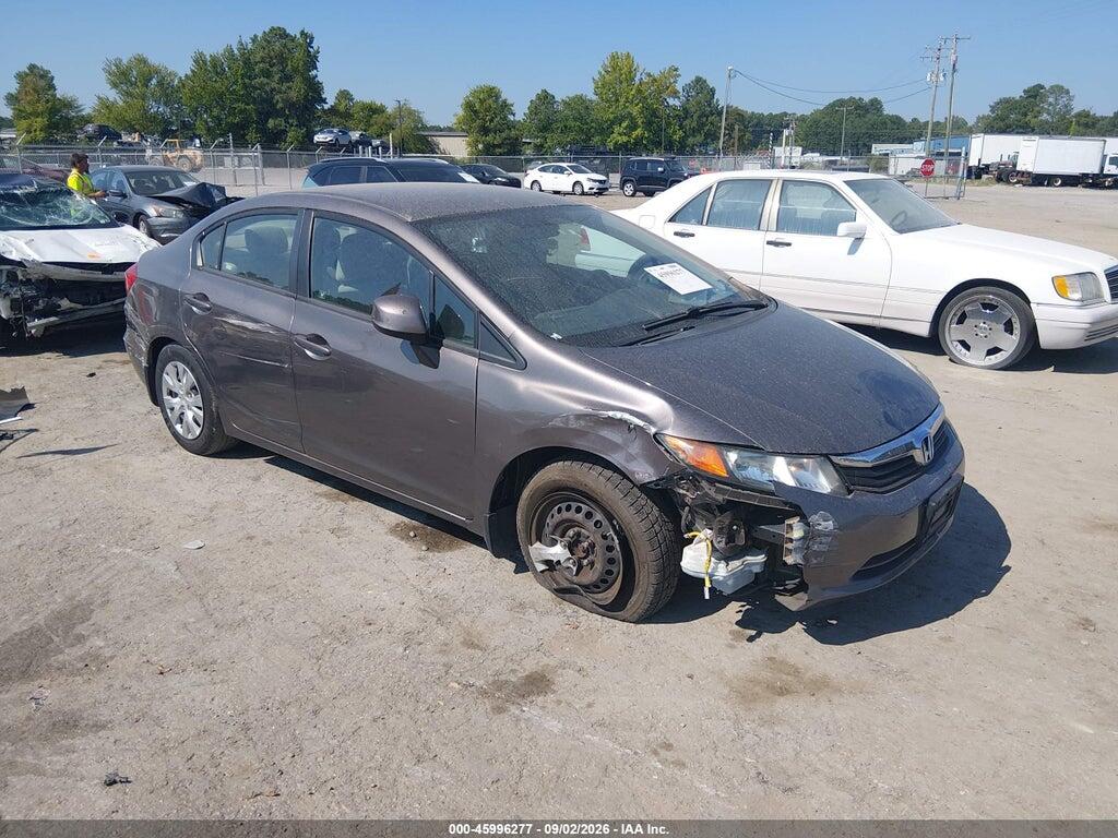 2012 HONDA CIVIC 19XFB2F58CE065094