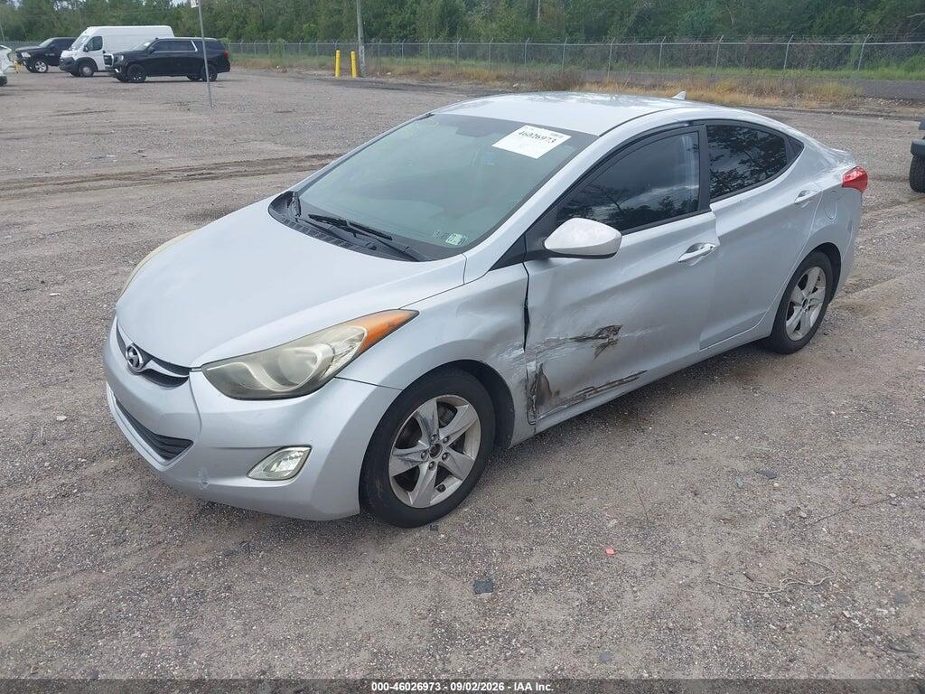 5NPDH4AE9CH121015 2012 HYUNDAI ELANTRA photo no. 2