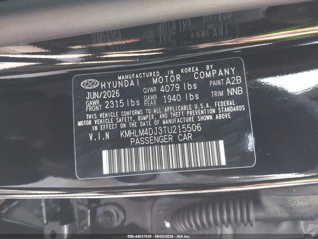 KMHLM4DJ3TU215506 2026 HYUNDAI ELANTRA HYBRID photo no. 9
