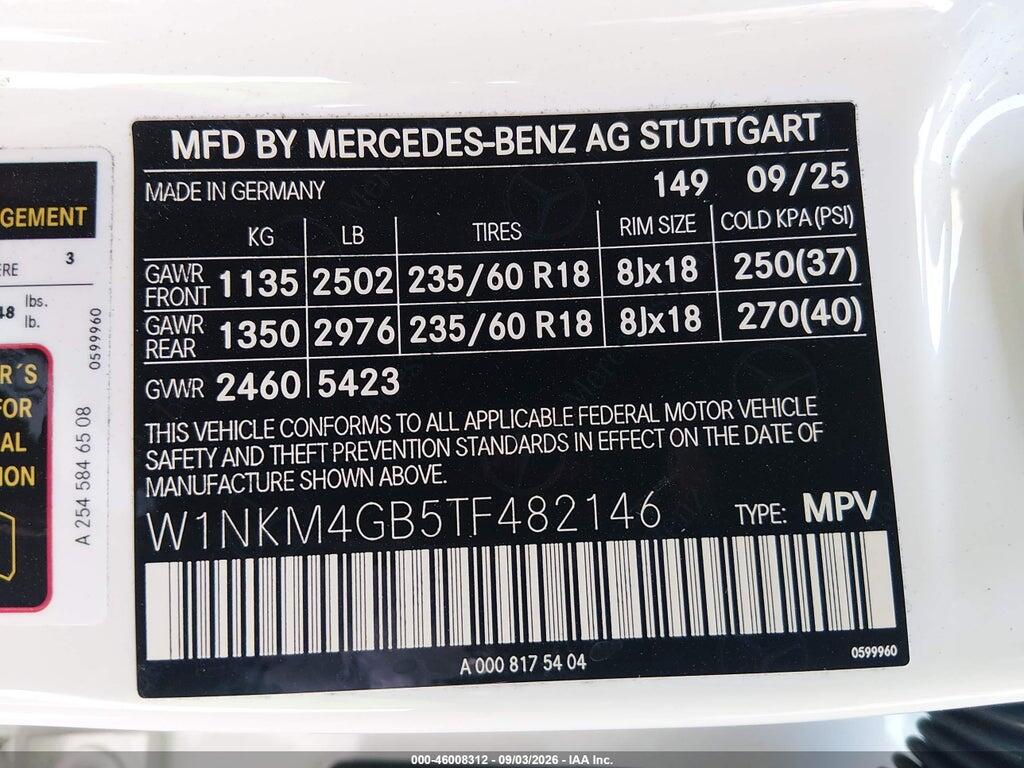W1NKM4GB5TF482146 2026 MERCEDES-BENZ GLC 300 photo no. 9