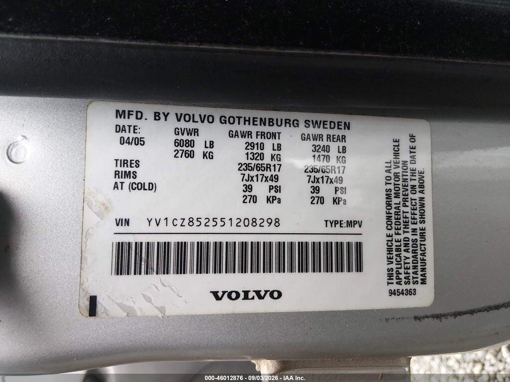 YV1CZ852551208298 2005 VOLVO XC90 photo no. 9