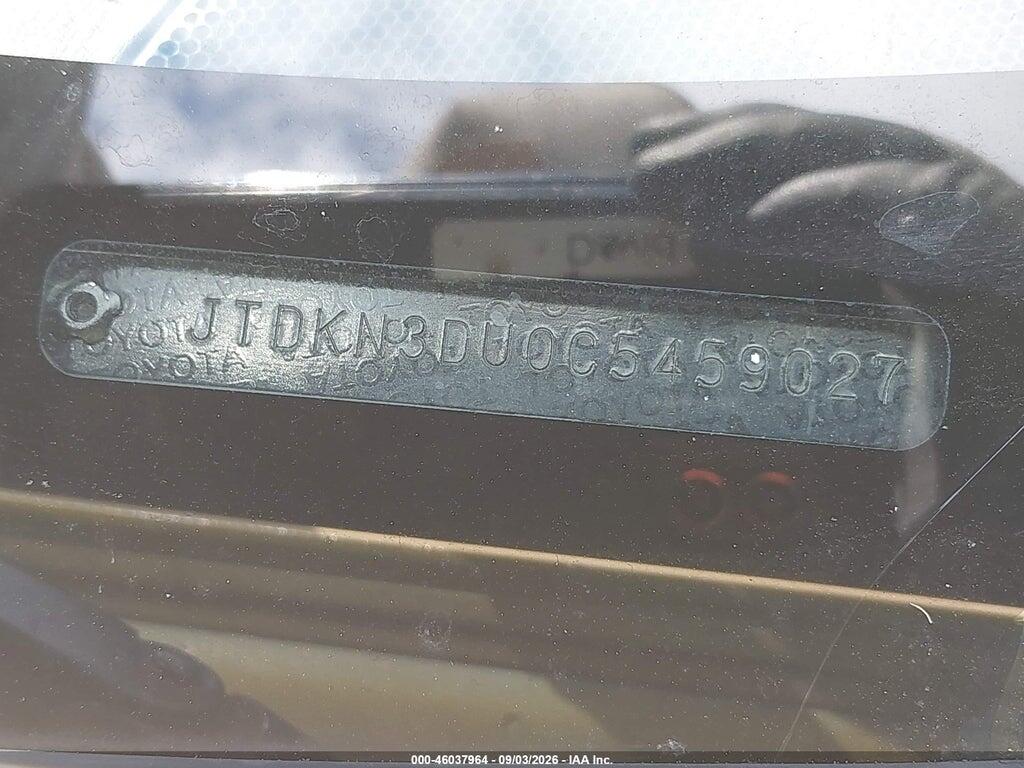 JTDKN3DU0C5459027 2012 TOYOTA PRIUS photo no. 9