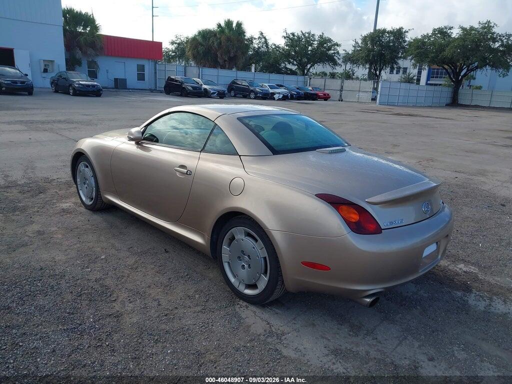 JTHFN48Y720014962 2002 LEXUS SC 430 photo no. 3