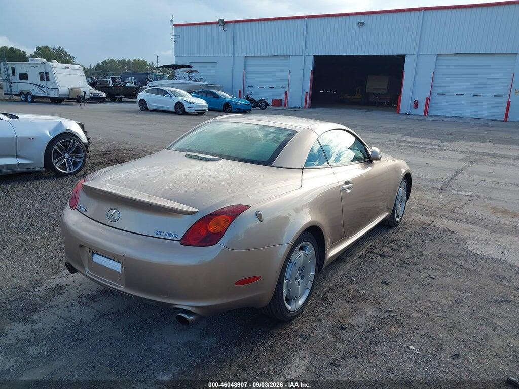 JTHFN48Y720014962 2002 LEXUS SC 430 photo no. 4