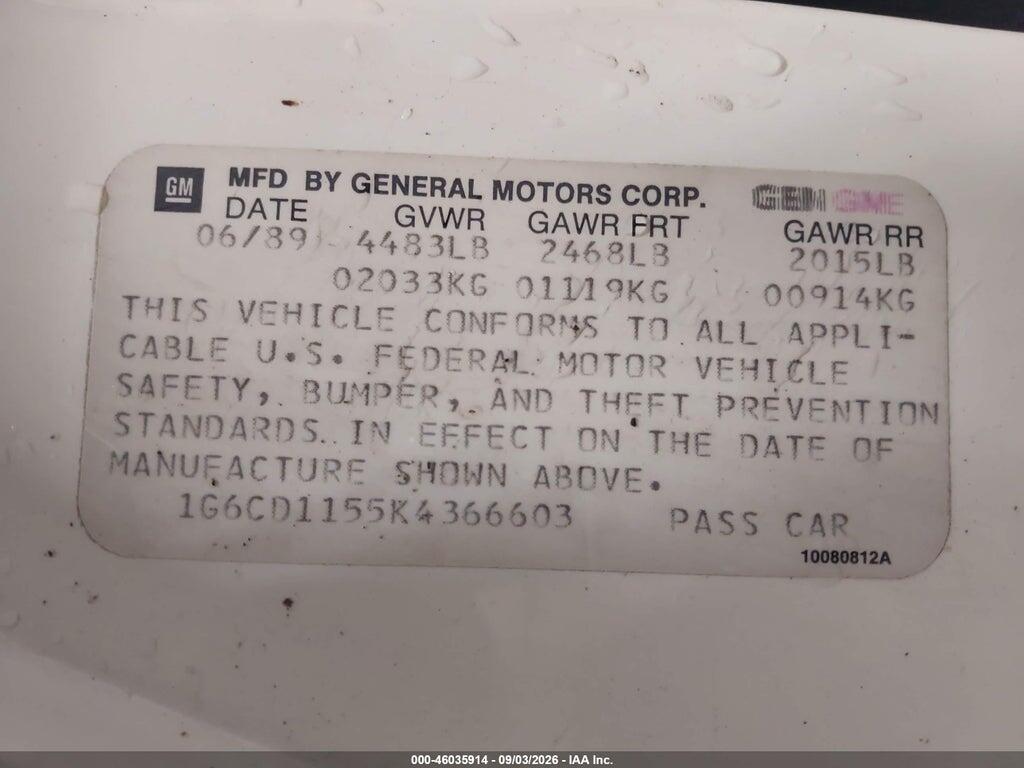 1G4CD1155K4366603 1989 CADILLAC DEVILLE photo no. 9