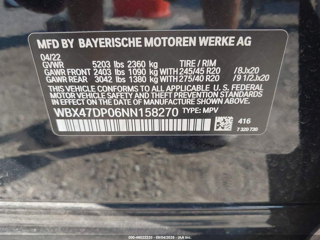 WBX47DP06NN158270 2022 BMW X3 photo no. 9