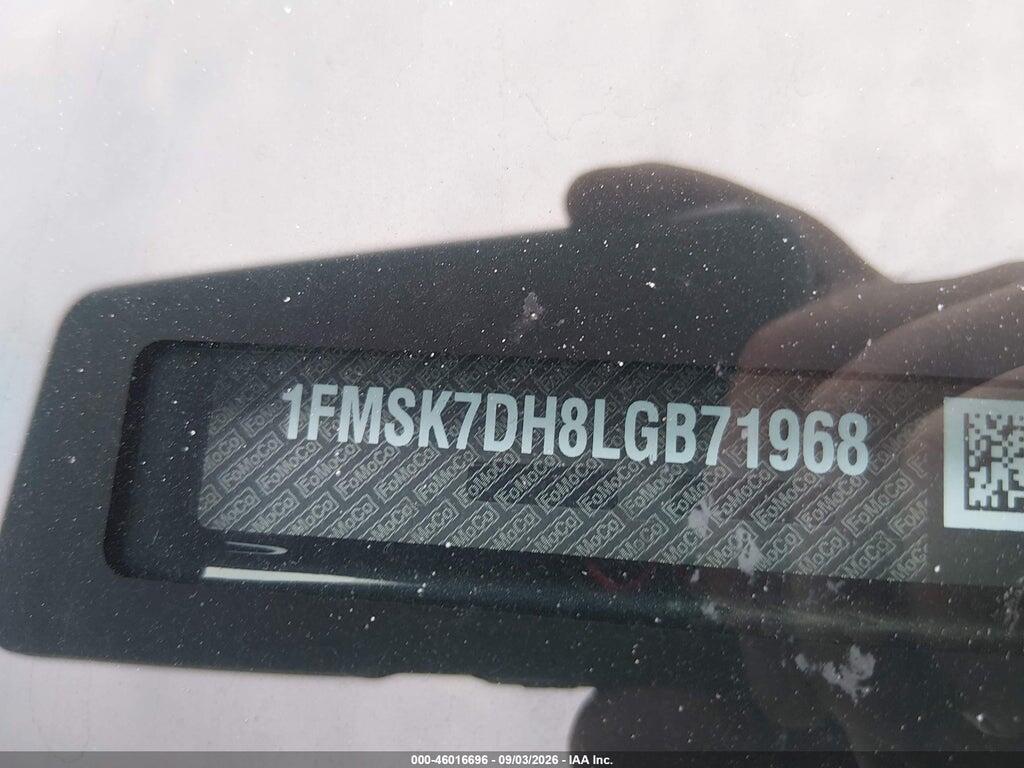 1FMSK7DH8LGB71968 2020 FORD EXPLORER photo no. 9