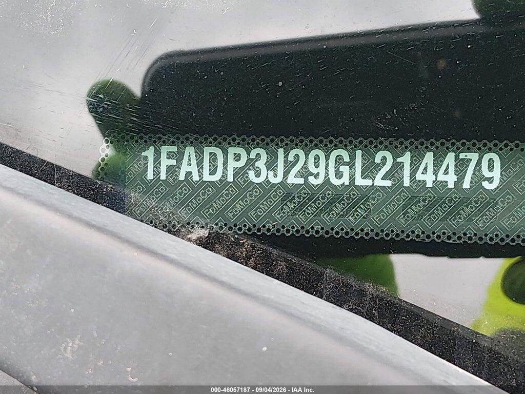 1FADP3J29GL214479 2016 FORD FOCUS photo no. 9