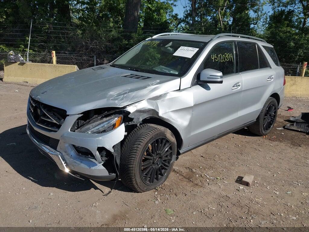 4JGDA5HB2EA371448 2014 MERCEDES-BENZ ML 350 photo no. 2