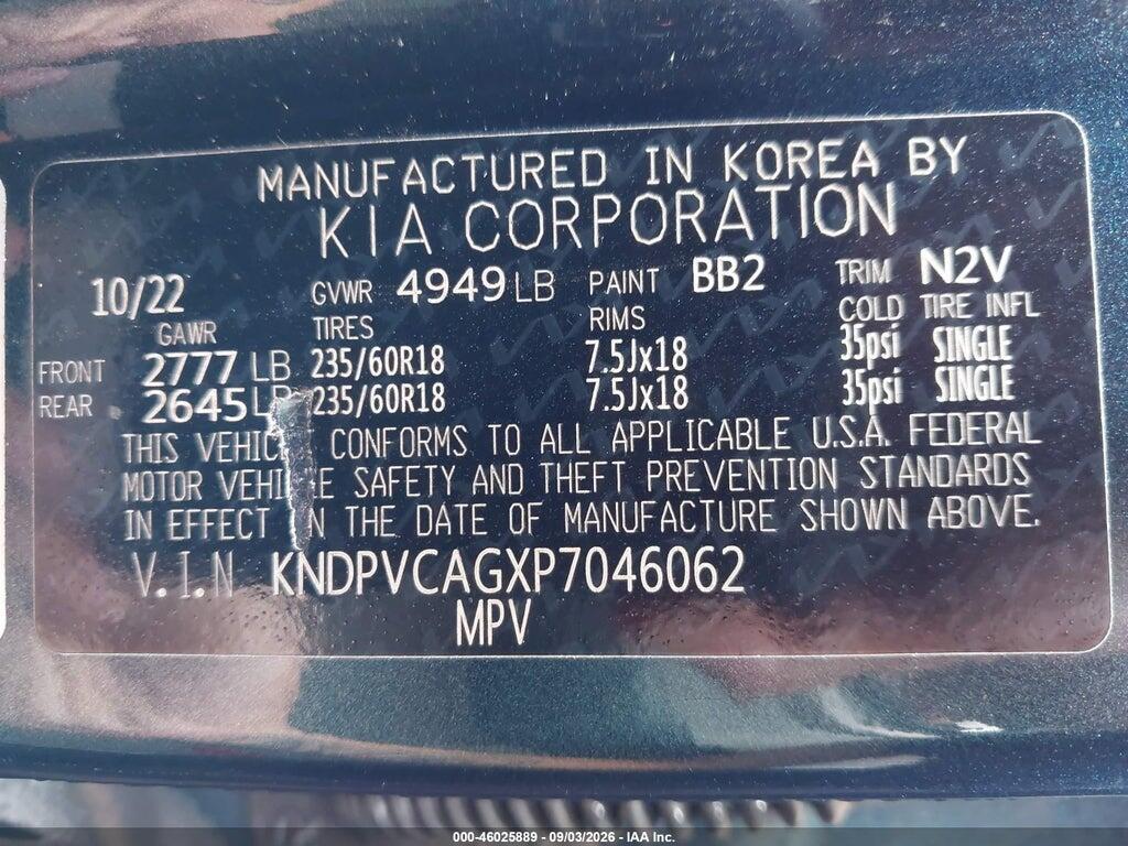 KNDPVCAGXP7046062 2023 KIA SPORTAGE HYBRID photo no. 9