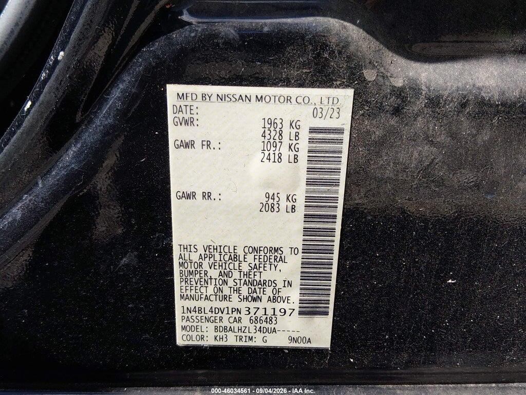 1N4BL4DV1PN371197 2023 NISSAN ALTIMA photo no. 9