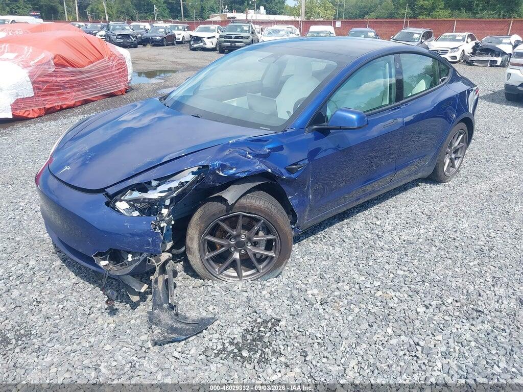 5YJ3E1EA3MF848368 2021 TESLA MODEL 3 photo no. 2