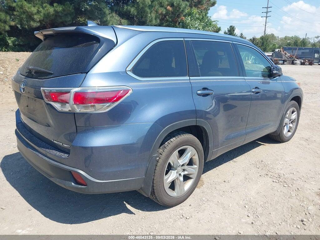 5TDDKRFHXFS086162 2015 TOYOTA HIGHLANDER photo no. 4