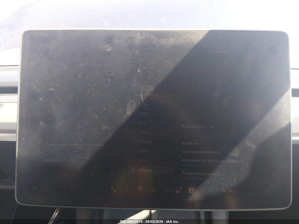 7SAYGAEEXPF674325 2023 TESLA MODEL Y photo no. 7