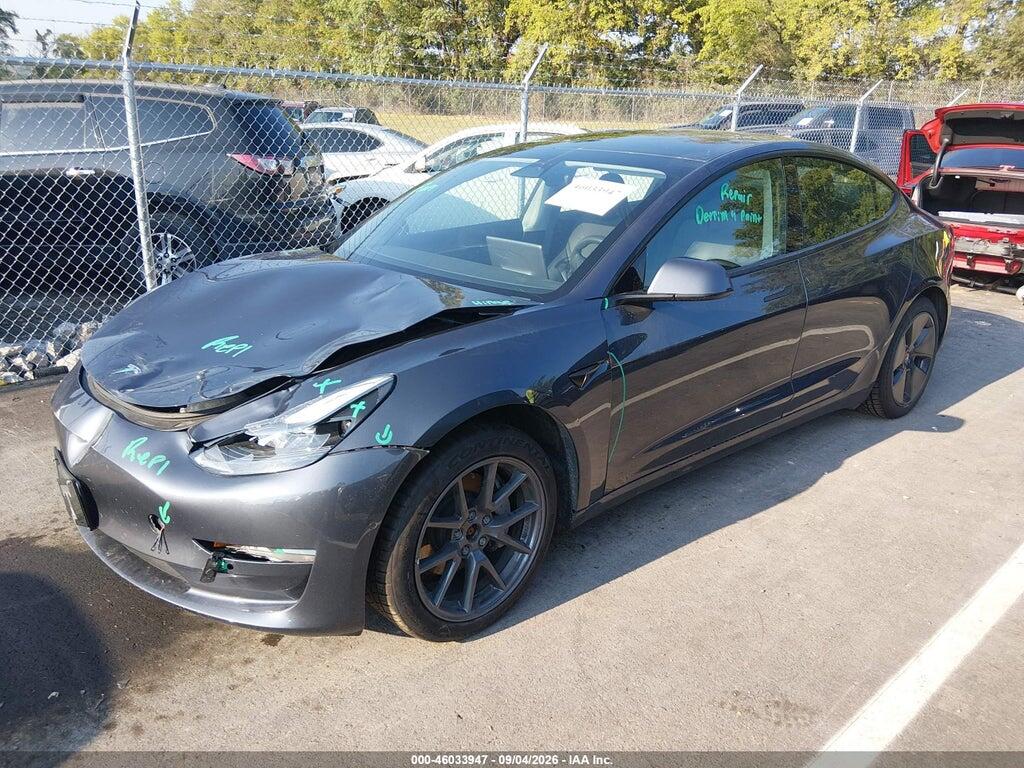 5YJ3E1EB2NF181352 2022 TESLA MODEL 3 photo no. 2