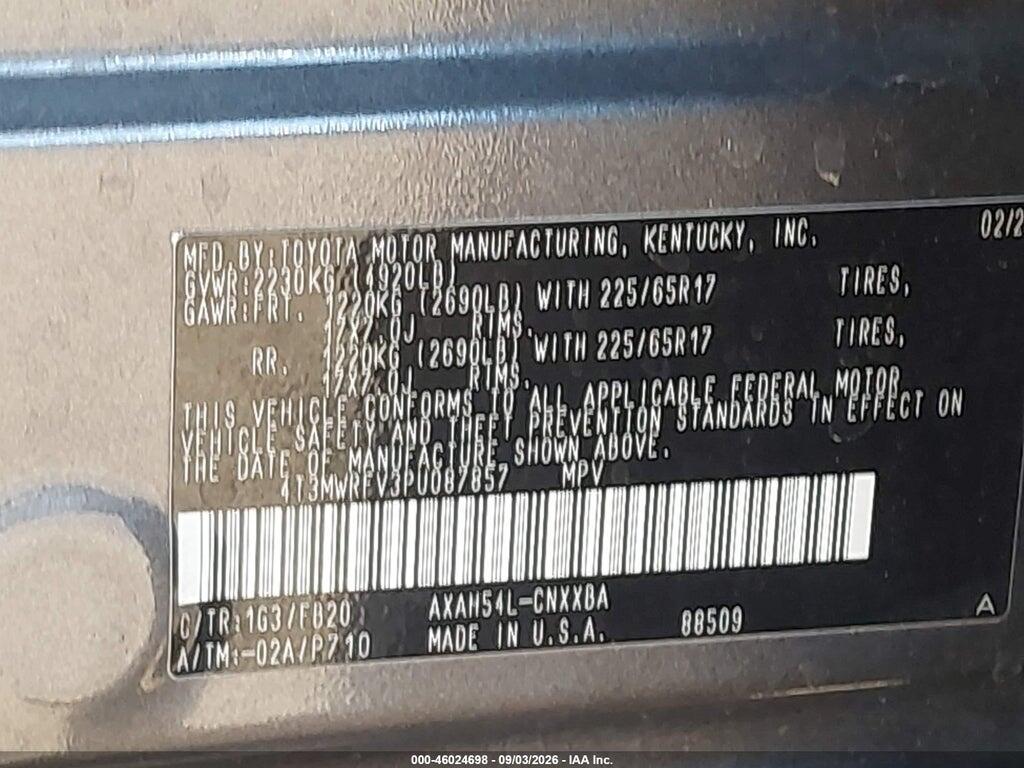 4T3MWRFV3PU087857 2023 TOYOTA RAV4 HYBRID photo no. 9