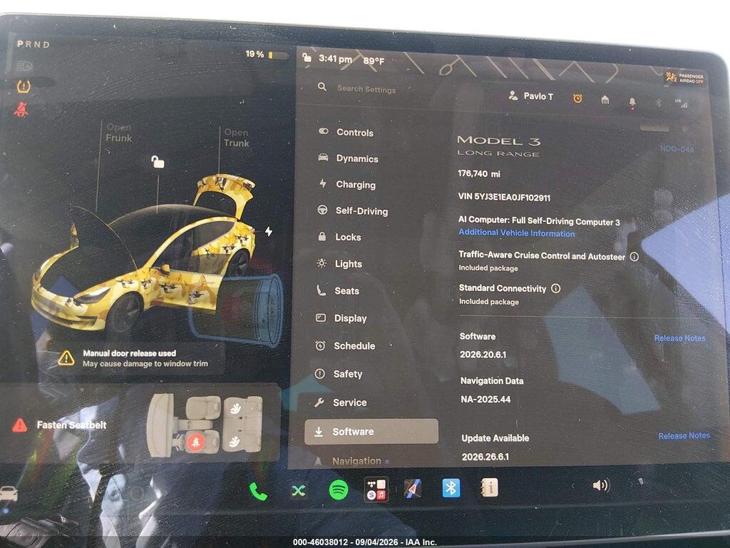 5YJ3E1EA0JF102911 2018 TESLA MODEL 3 photo no. 7