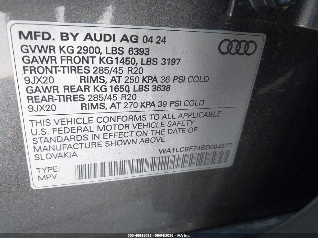 WA1LCBF74SD004577 2025 AUDI Q7 photo no. 9