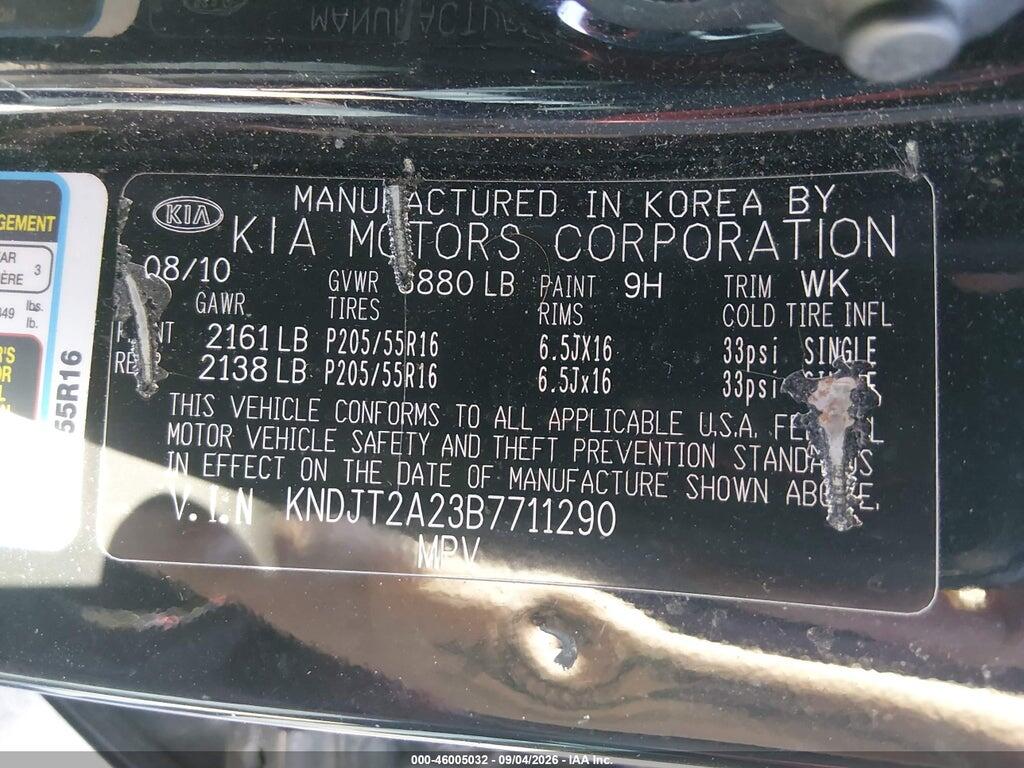KNDJT2A23B7711290 2011 KIA SOUL photo no. 9