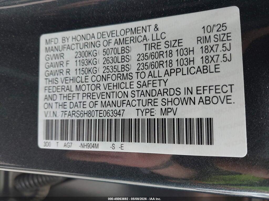 7FARS6H80TE063947 2026 HONDA CR-V HYBRID photo no. 9