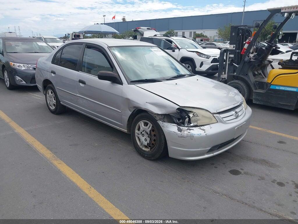 2001 HONDA CIVIC 1HGES16521L008210