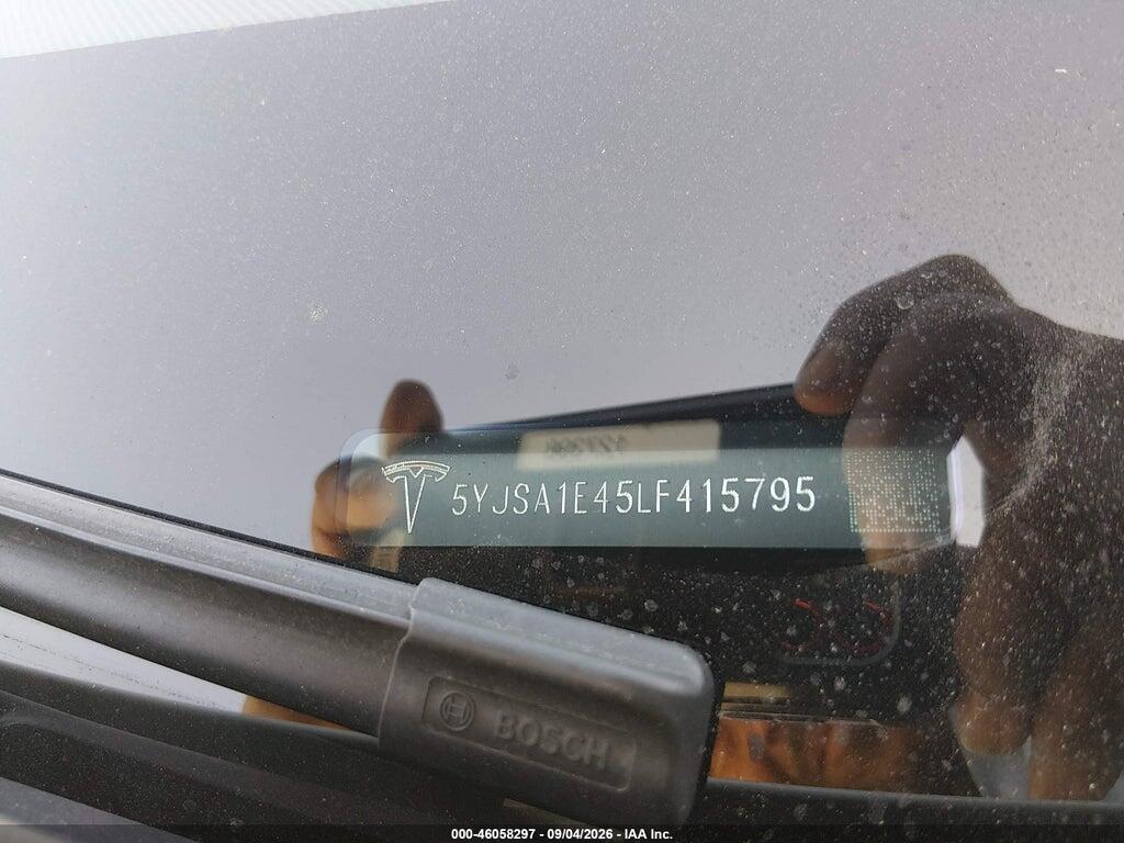 5YJSA1E45LF415795 2020 TESLA MODEL S photo no. 9