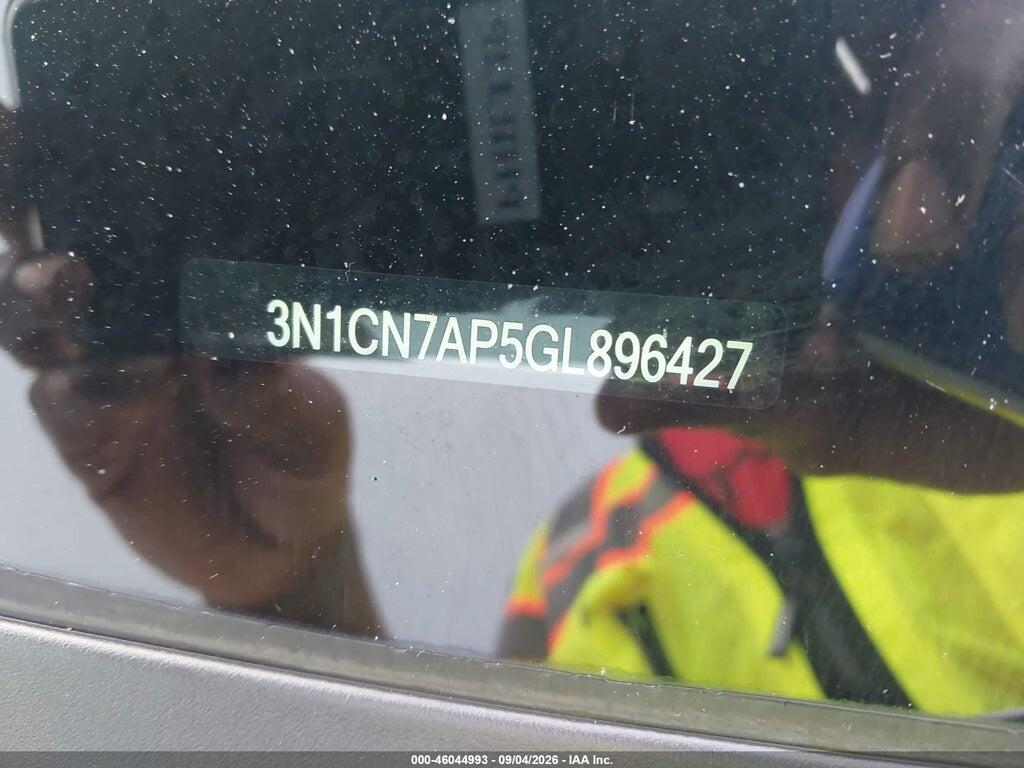 3N1CN7AP5GL896427 2016 NISSAN VERSA photo no. 9