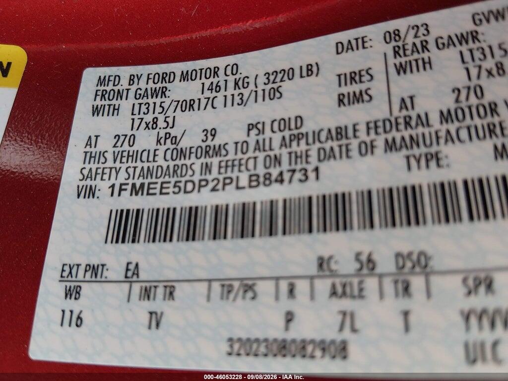 1FMEE5DP2PLB84731 2023 FORD BRONCO photo no. 9