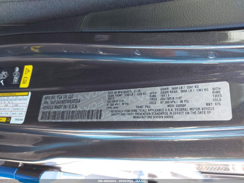 1C4PJXEN2SW552334 2025 JEEP WRANGLER photo no. 9