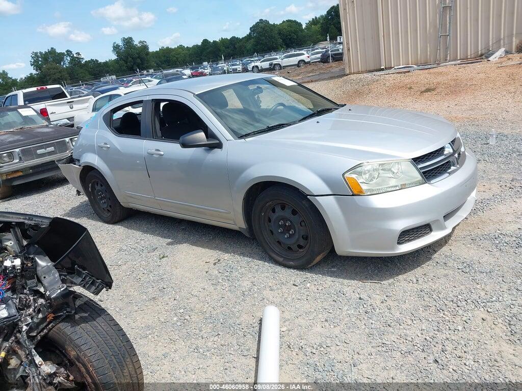 2012 DODGE AVENGER 1C3CDZAG3CN264326