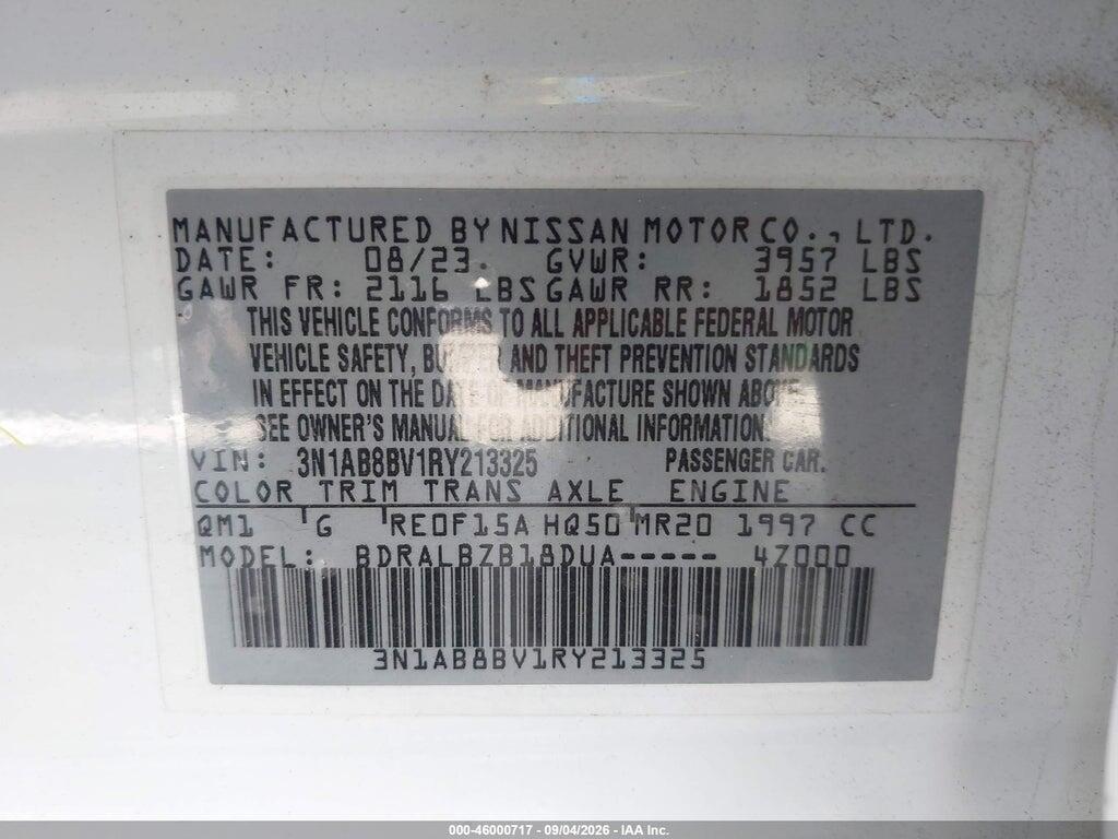 3N1AB8BV1RY213325 2024 NISSAN SENTRA photo no. 9