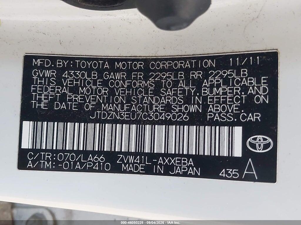 JTDZN3EU7C3049026 2012 TOYOTA PRIUS V photo no. 9