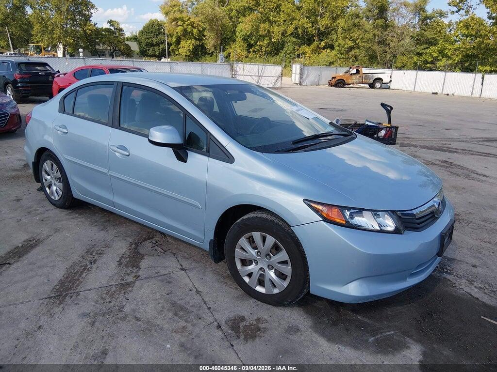 2012 HONDA CIVIC 19XFB2F54CE016295