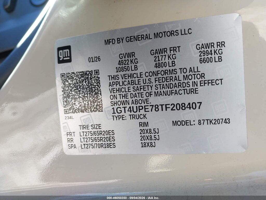 1GT4UPE78TF208407 2026 GMC SIERRA 2500 HD photo no. 9