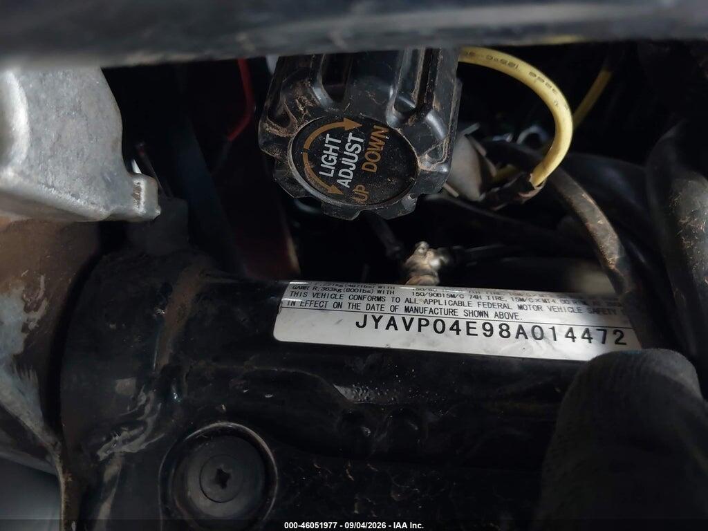 JYAVP04E98A014472 2008 YAMAHA XVZ13 photo no. 10