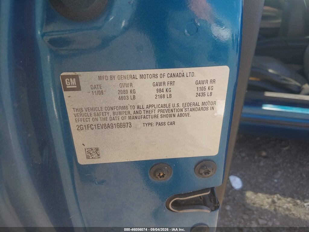 2G1FC1EV8A9166973 2010 CHEVROLET CAMARO photo no. 9