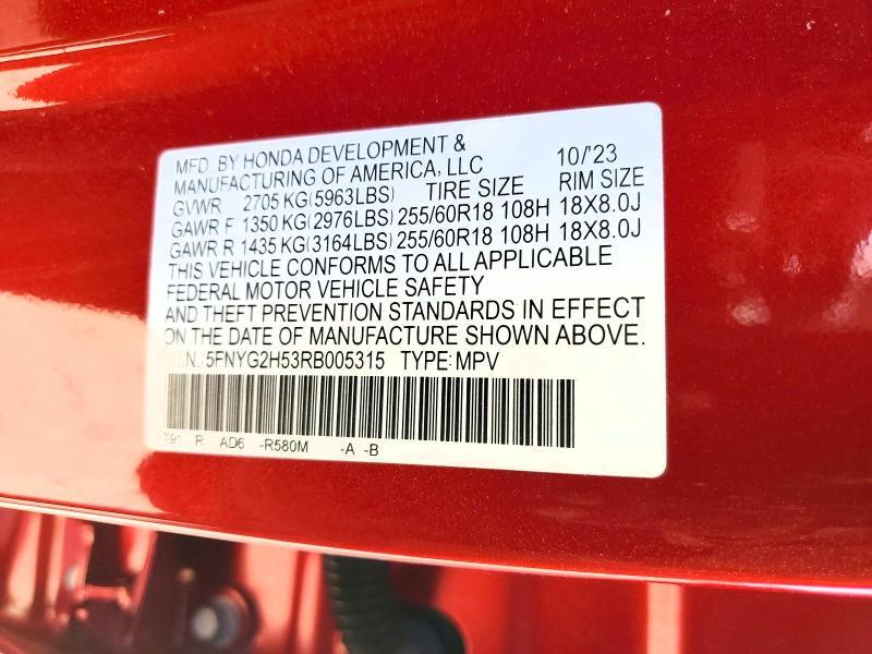 2024 HONDA PILOT EX-L( WITH NAVI) — Фото 13 из 13