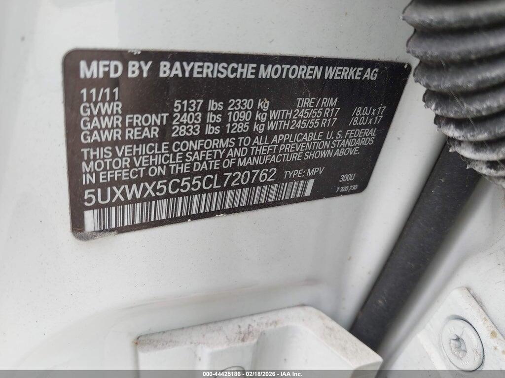 5UXWX5C55CL720762 2012 BMW X3 photo no. 9