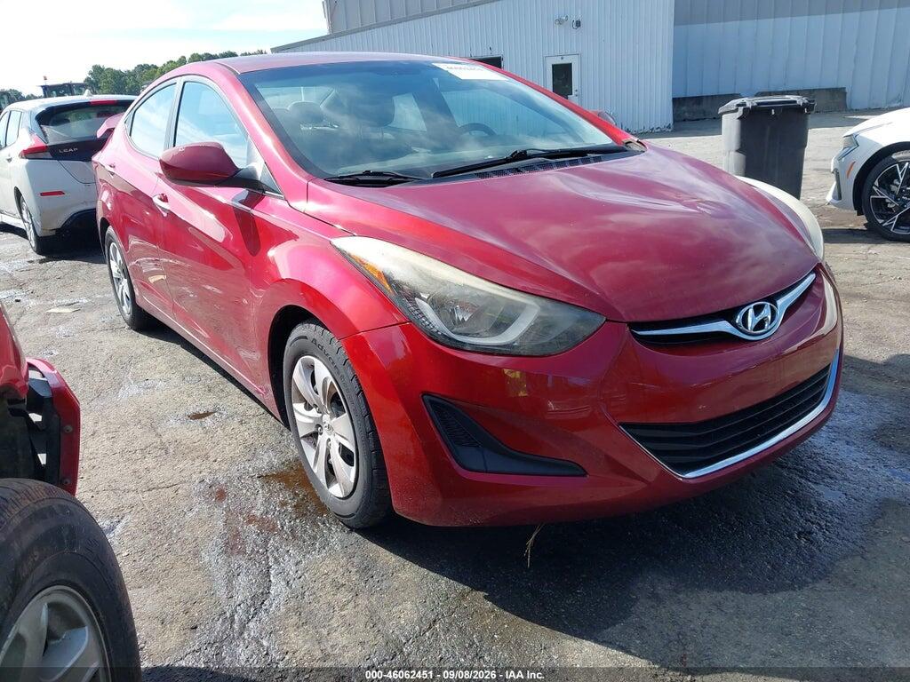 2016 HYUNDAI ELANTRA 5NPDH4AE0GH704580