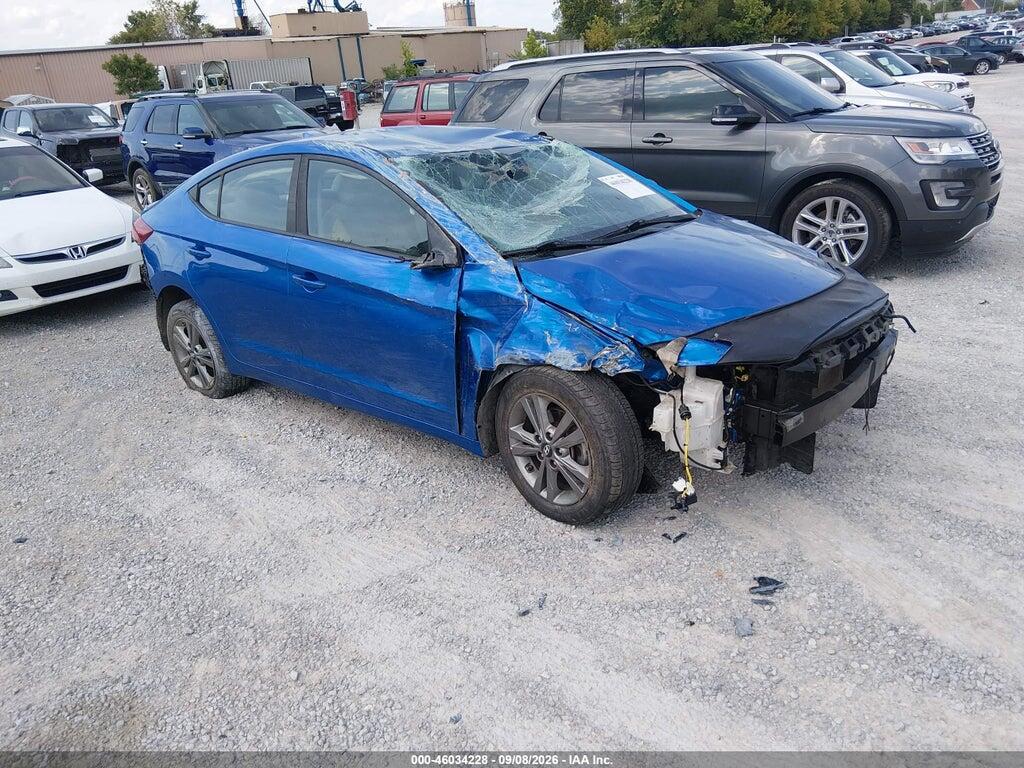2018 HYUNDAI ELANTRA 5NPD84LF6JH393489