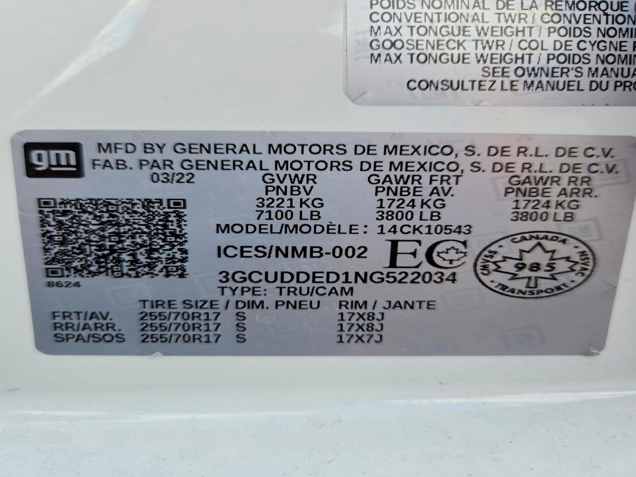 2022 CHEVROLET SILVERADO K1500 LT — Фото 12 из 12