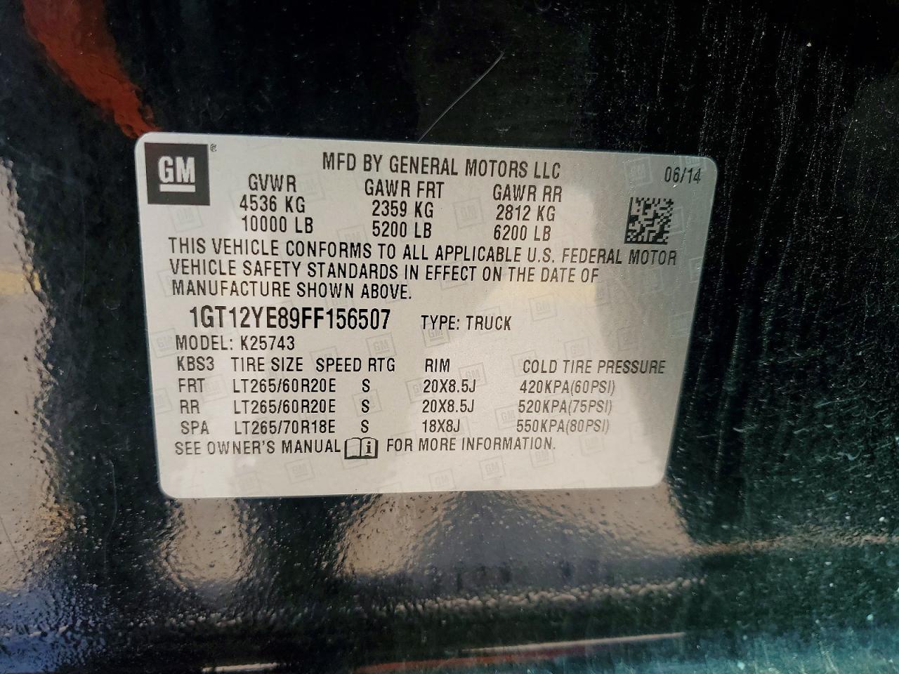 2015 GMC SIERRA K2500 SLE — Фото 12 из 12