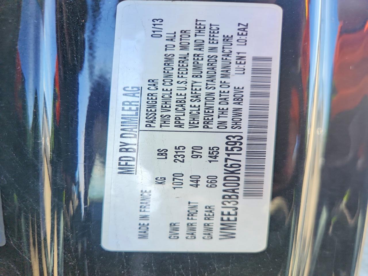 2013 SMART FORTWO PURE — Фото 12 из 12