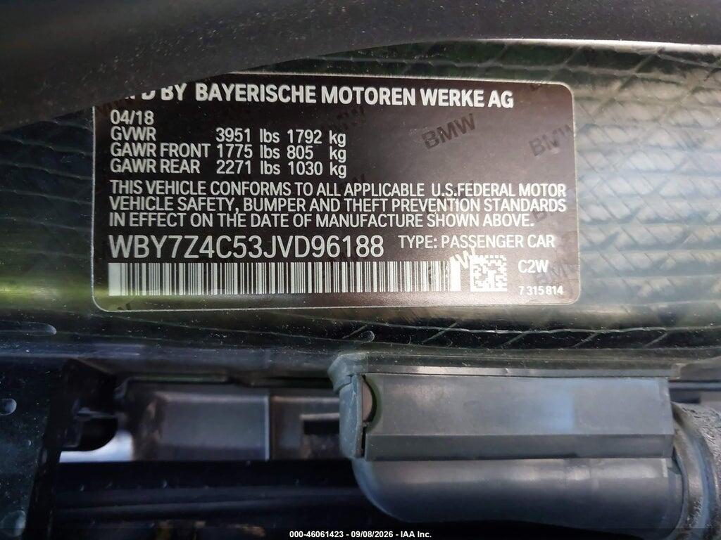 WBY7Z4C53JVD96188 2018 BMW I3 photo no. 9