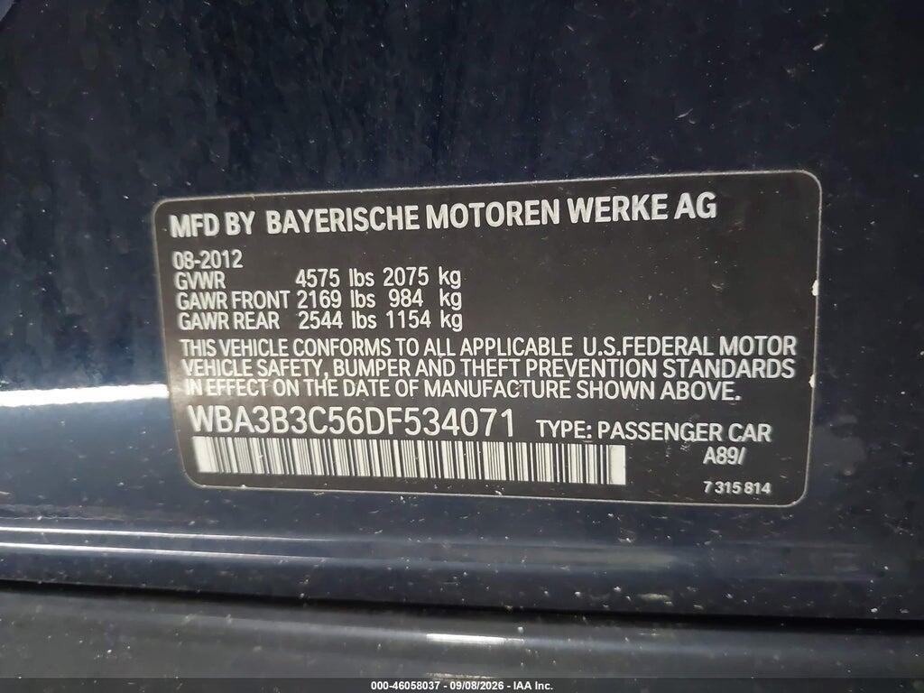 WBA3B3C56DF534071 2013 BMW 328I photo no. 9