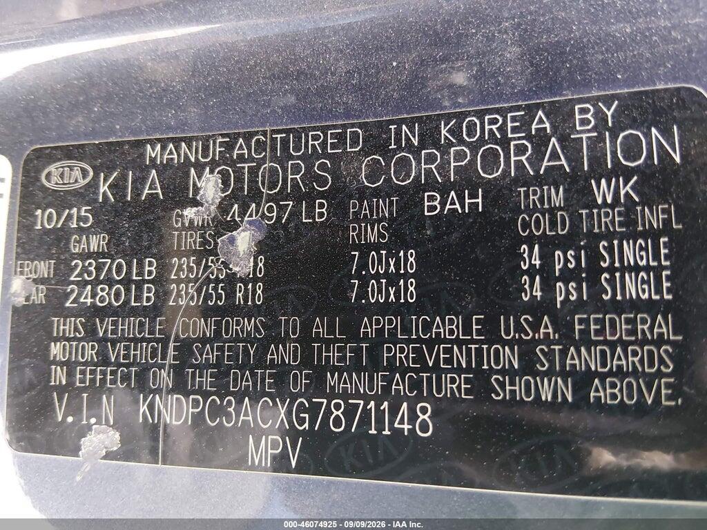 KNDPC3ACXG7871148 2016 KIA SPORTAGE photo no. 9